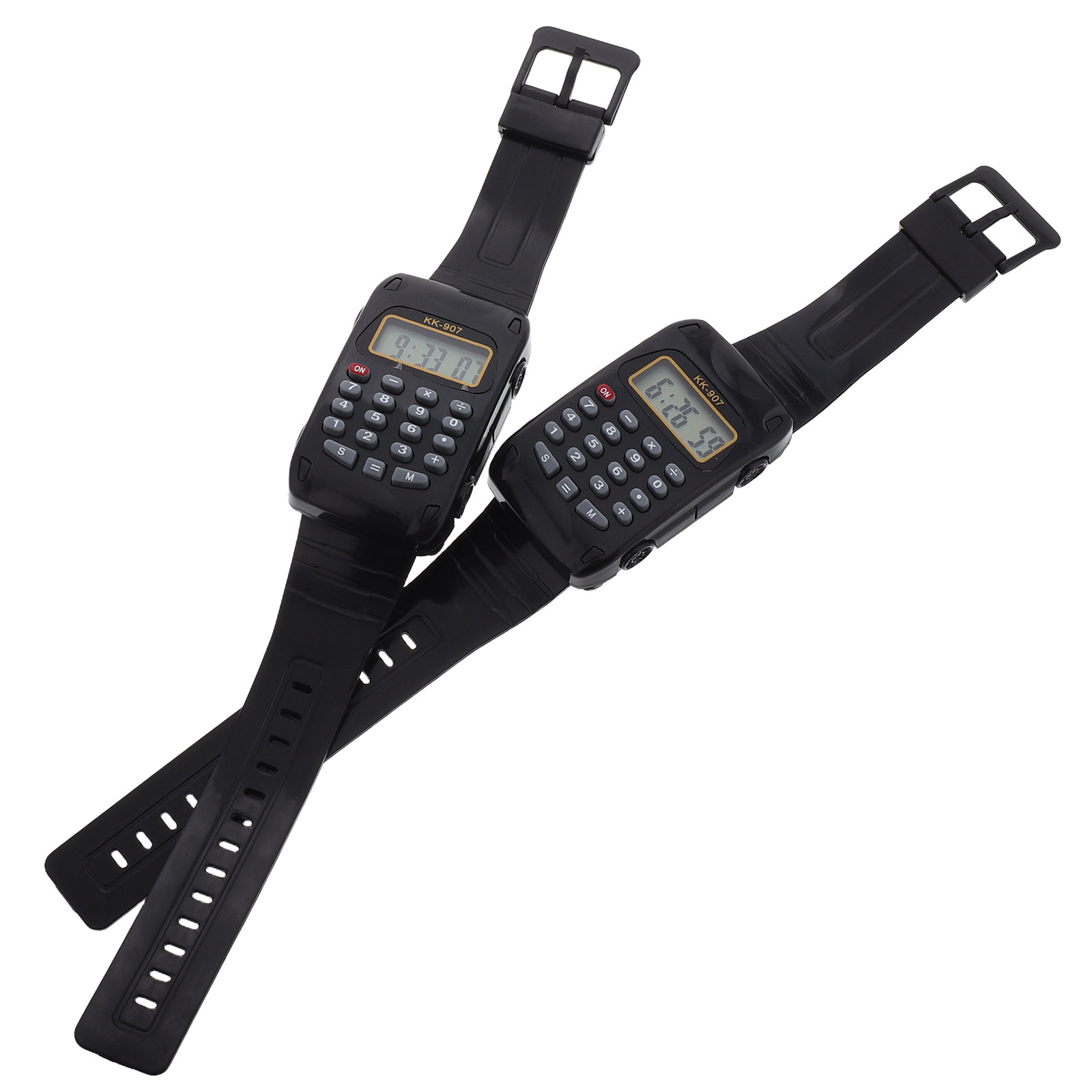 Luxury Watch White - 2Pcs Educational Calculator Watch with Clear