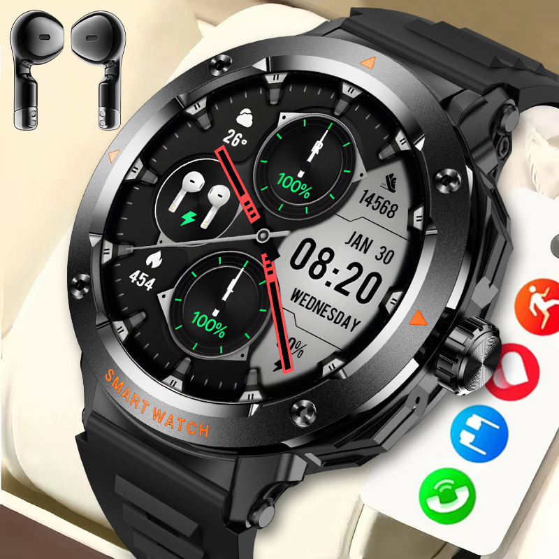 Luxury Watch In The World - 2025 Smart Watch TWS Wireless Earphones