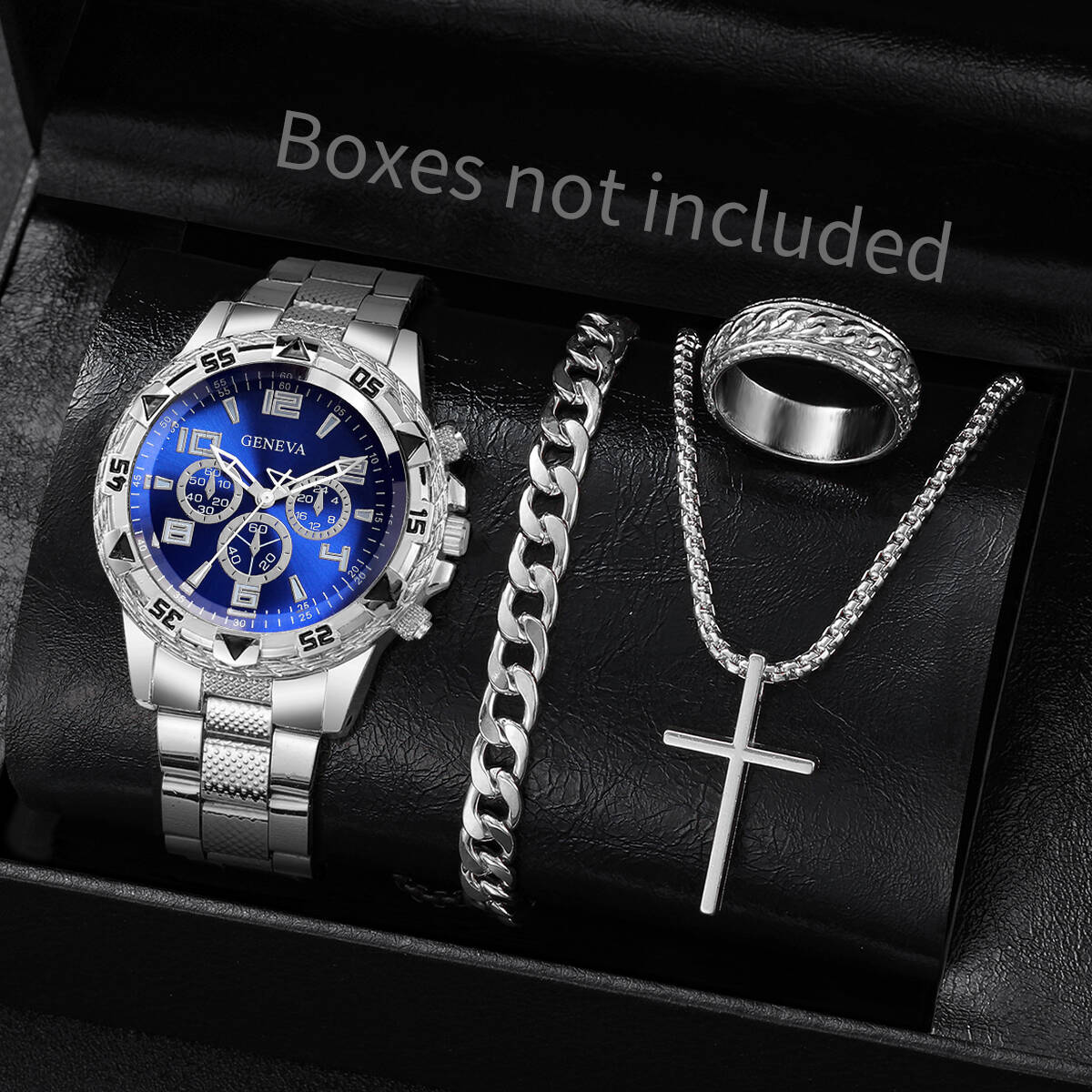 Luxury Watch Life - 4PCS/Set Fashion Men Business Watches Luxury