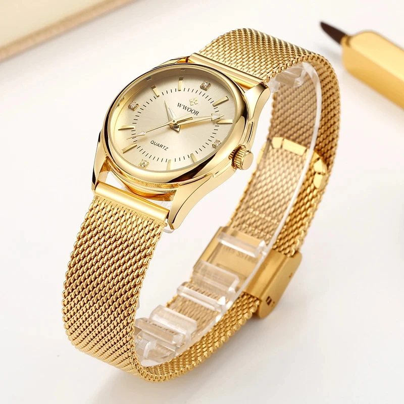 Luxury Watch Index - WWOOR Luxury Brand Dress Gold Watch