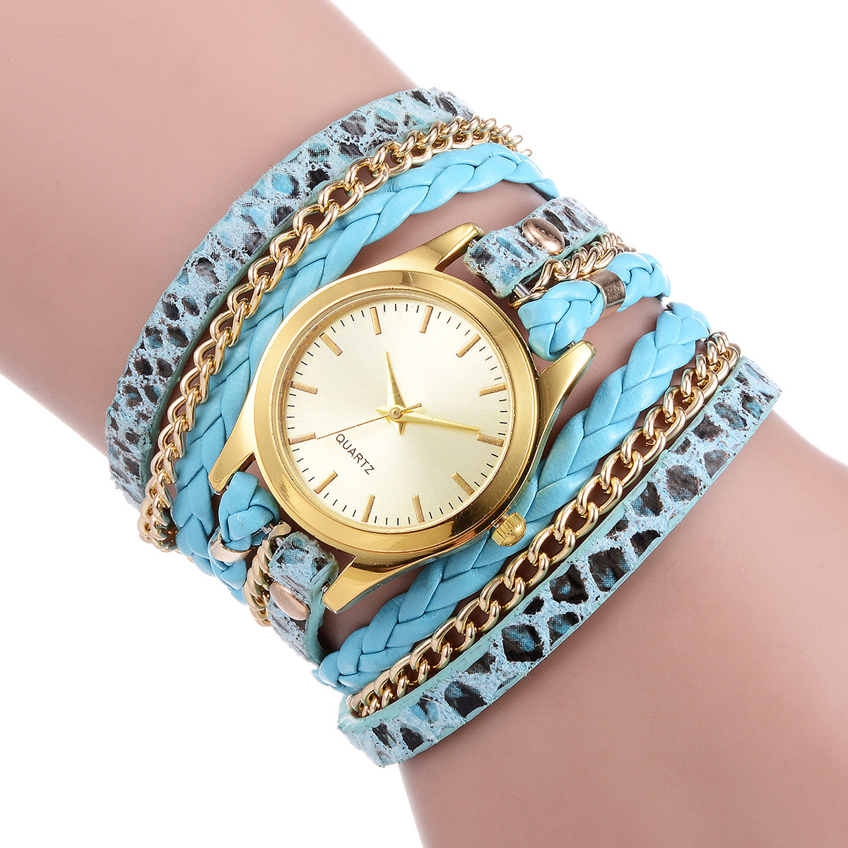 Women Leopard Texture Quartz W - огляд і ціна Luxury Watch White