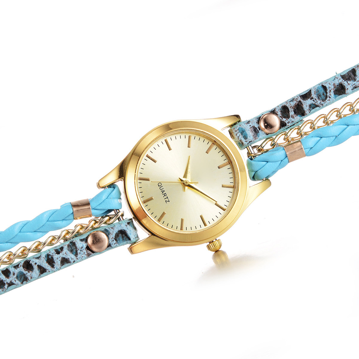 Women Leopard Texture Quartz W - огляд і ціна Luxury Watch White
