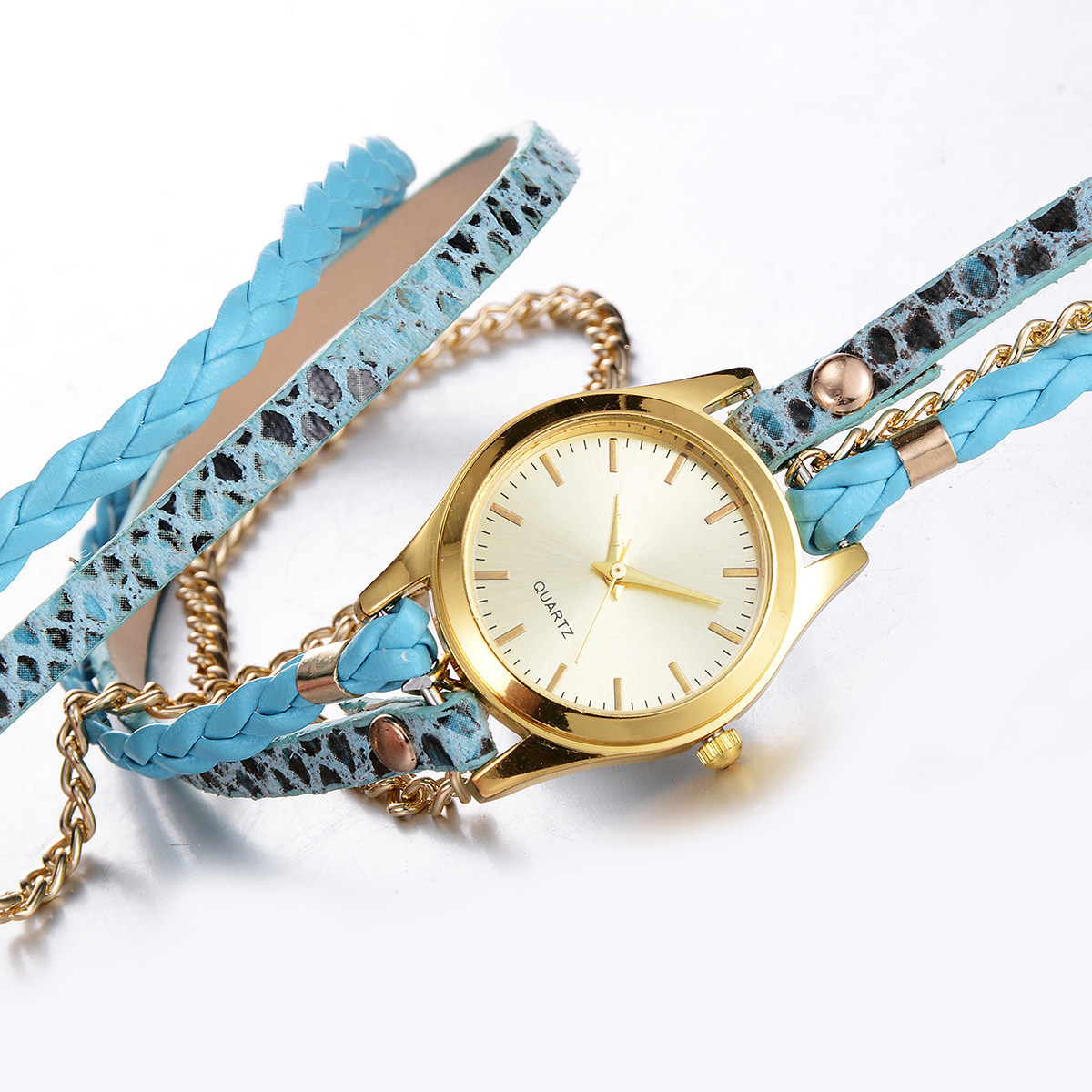 Women Leopard Texture Quartz W - огляд і ціна Luxury Watch White