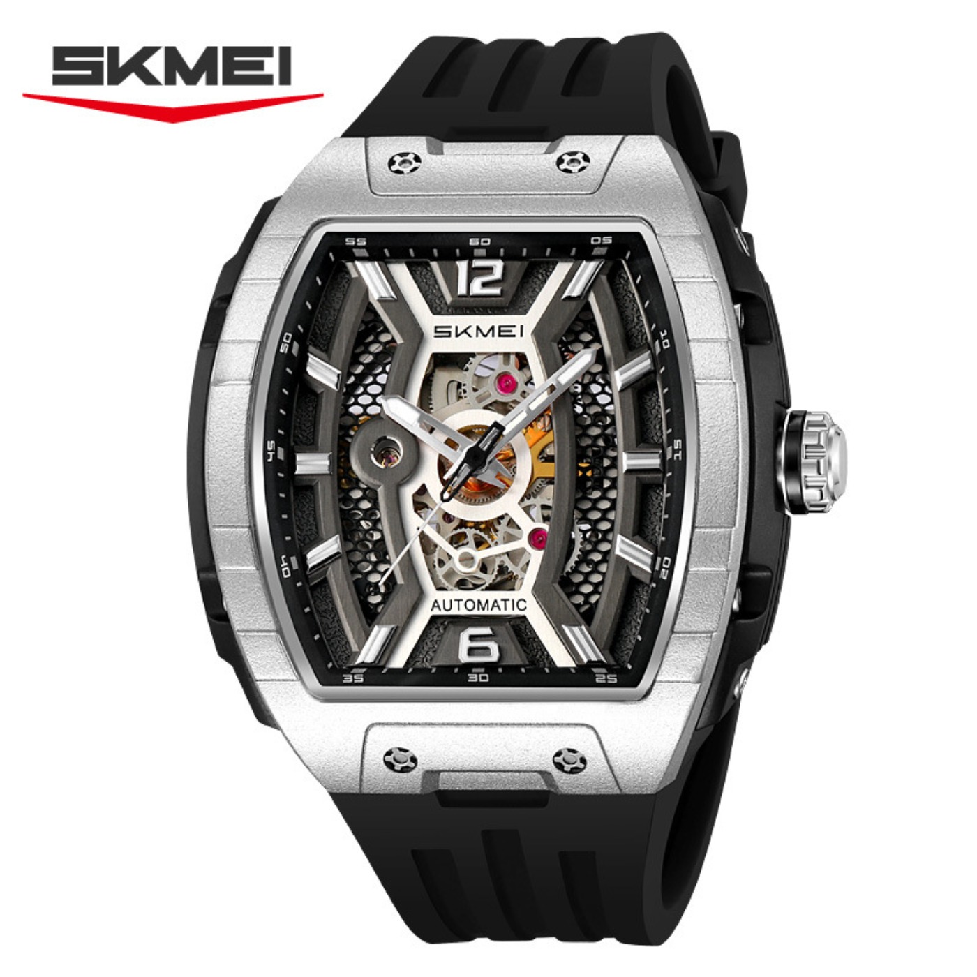 Rose Gold Tonneau Men's Automa - огляд і ціна Luxury Watch Dial