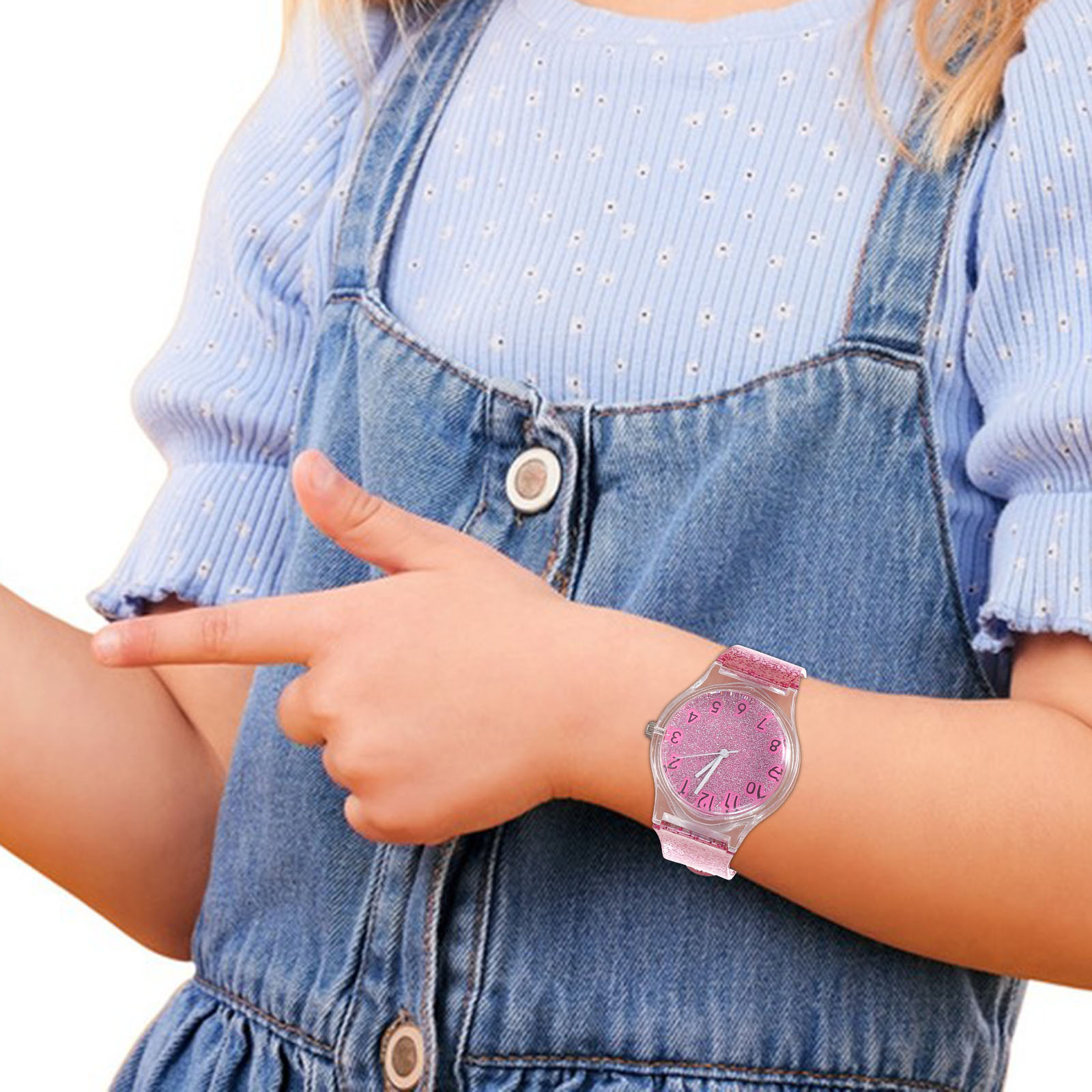 Kids Watch Colorful Shining De - огляд і ціна Luxury Watch White