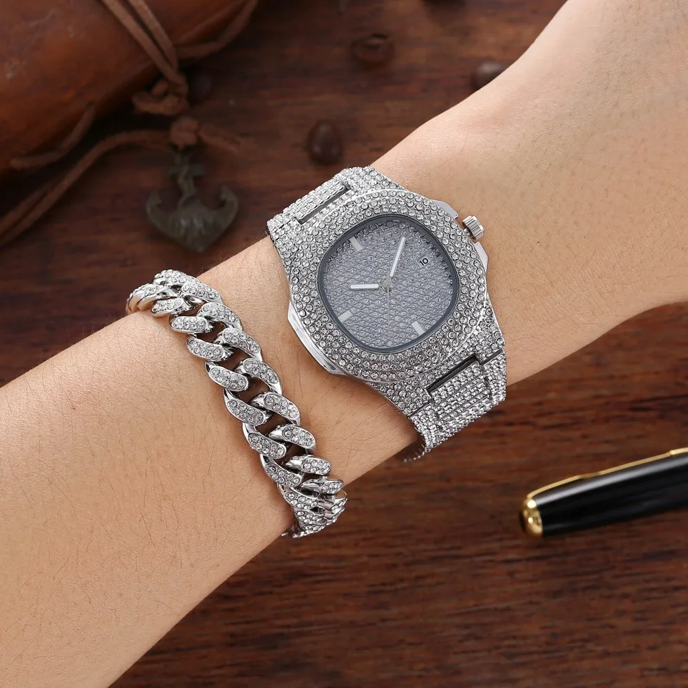 New Gold Color Watch &  Bracel - огляд і ціна Luxury Watch Miami