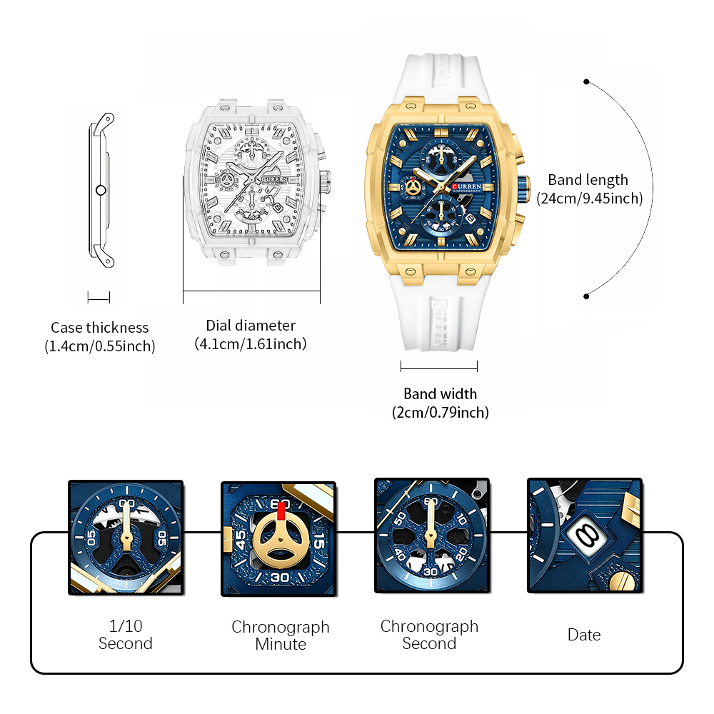 CURREN Luxury Vintage Watch fo - огляд і ціна Luxury Watch Life