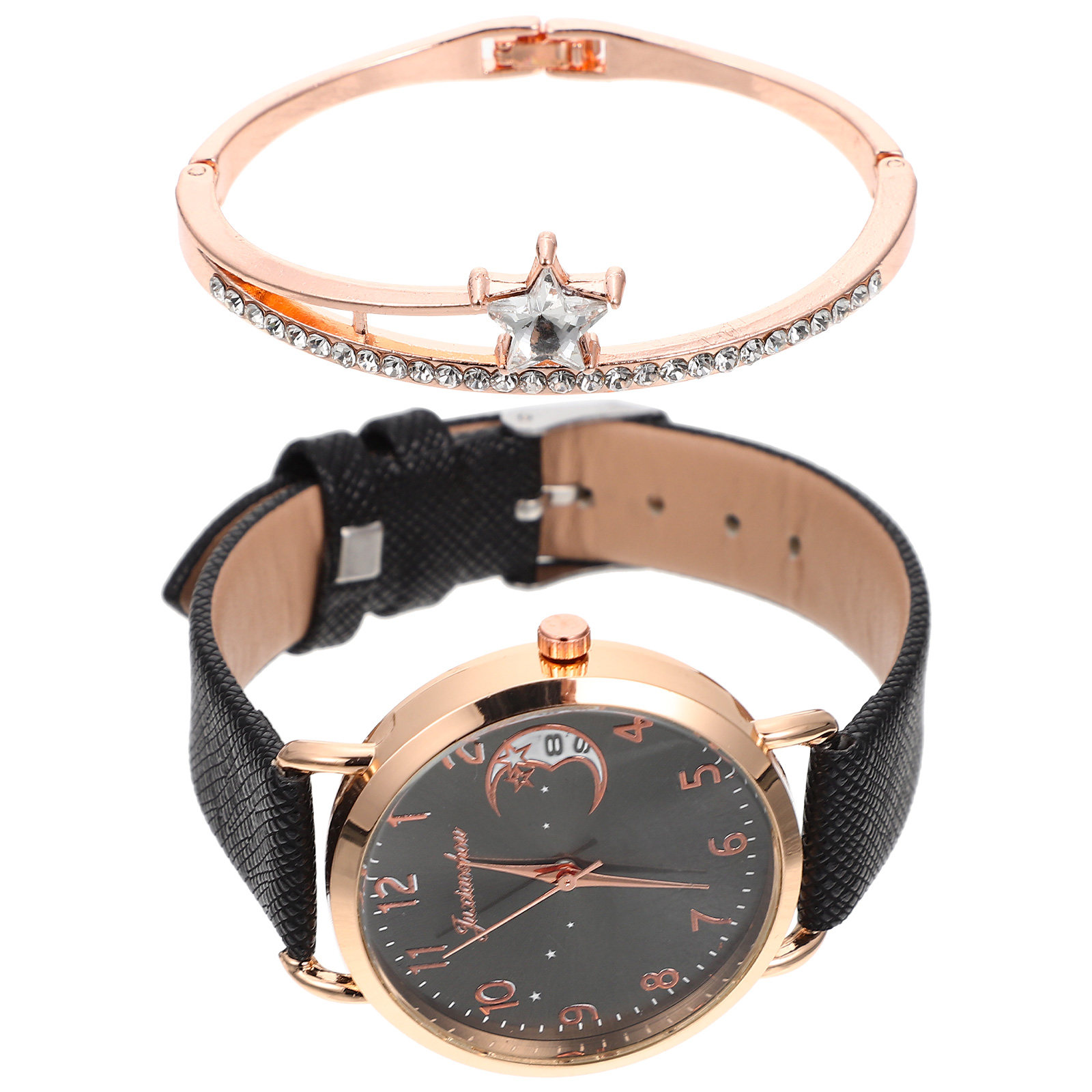 1Set Elegant Star Moon Women W - огляд і ціна Luxury Watch White