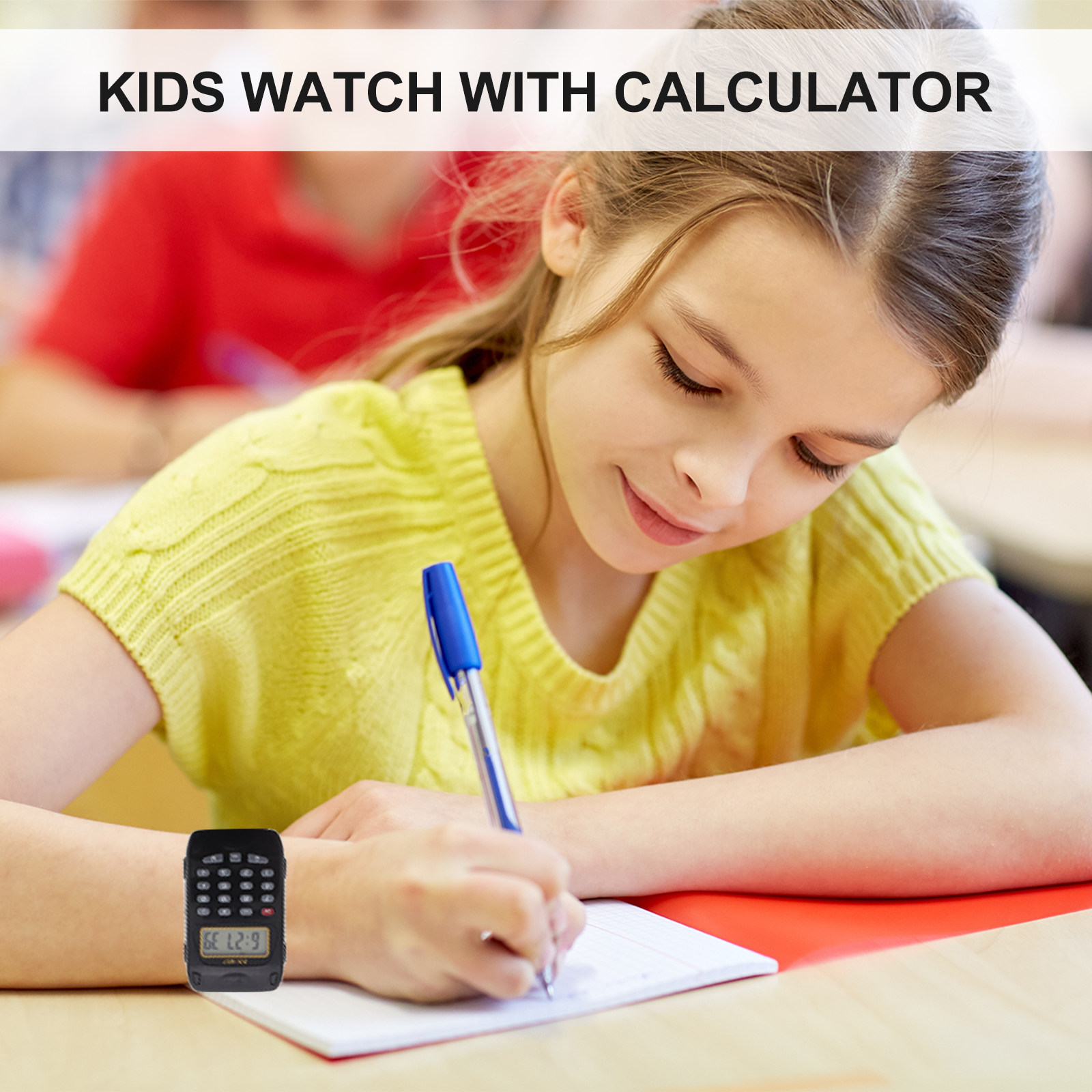 2Pcs Educational Calculator Wa - огляд і ціна Luxury Watch White