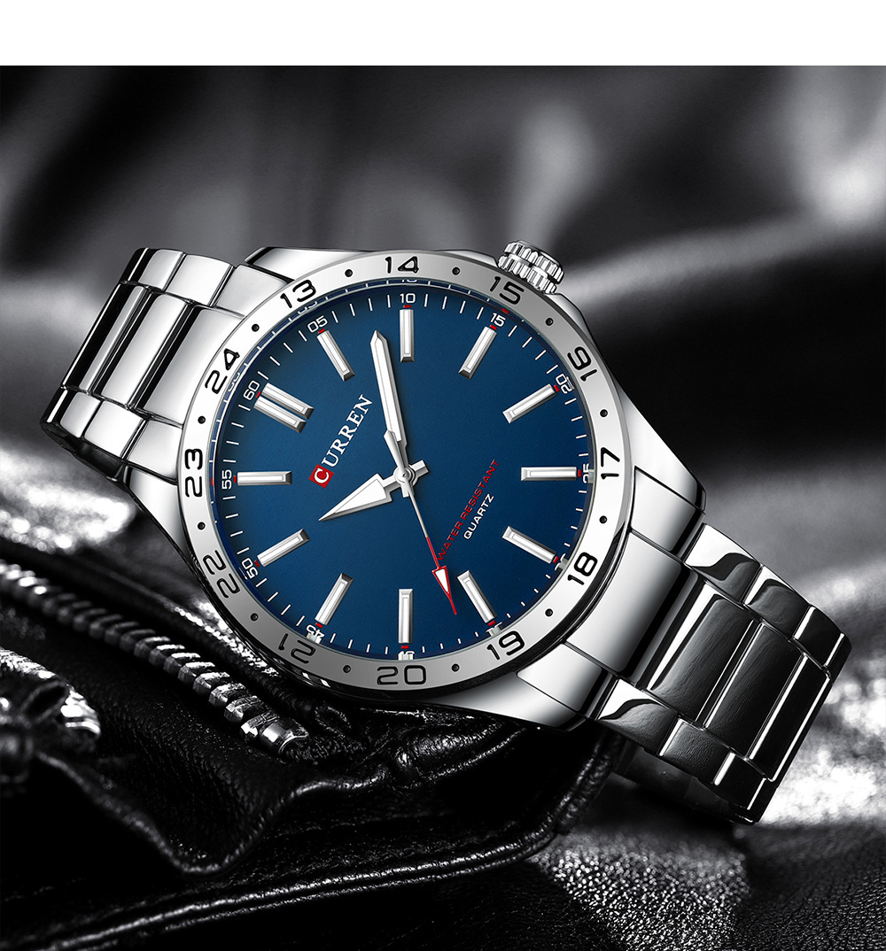 CURREN 8452 Silver White Gift  - огляд і ціна Luxury Watch White