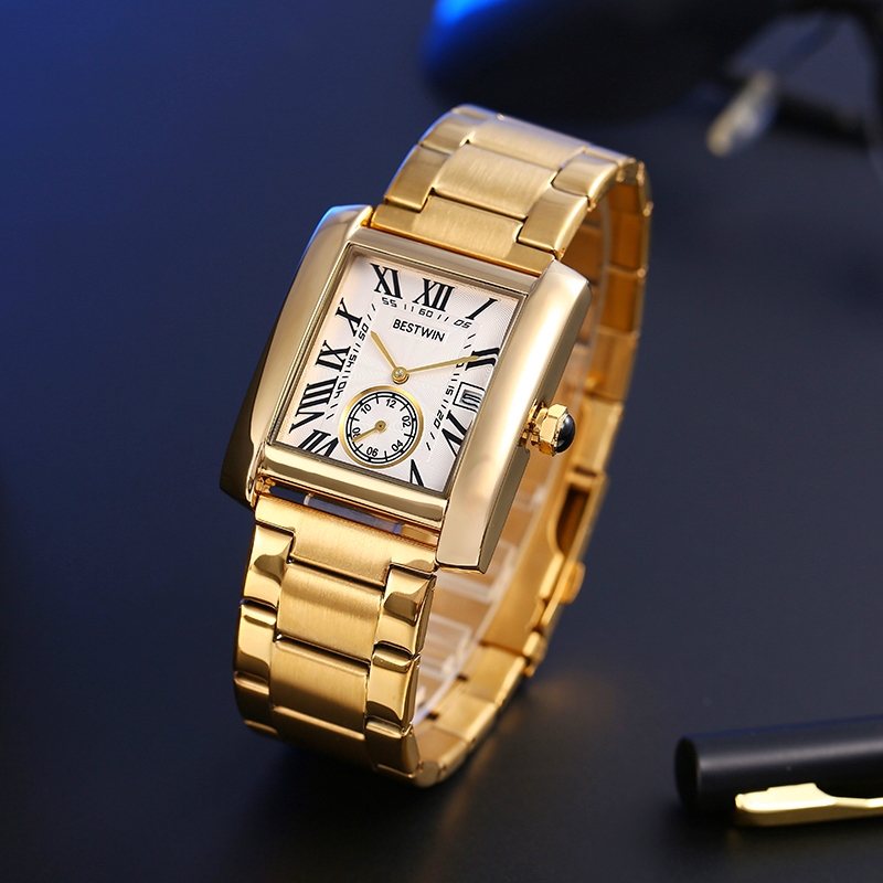 Luxury Men's Watch Men's Gold  - огляд і ціна Luxury Watch White