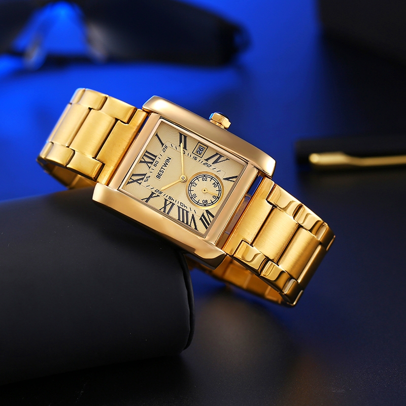Luxury Men's Watch Men's Gold  - огляд і ціна Luxury Watch White