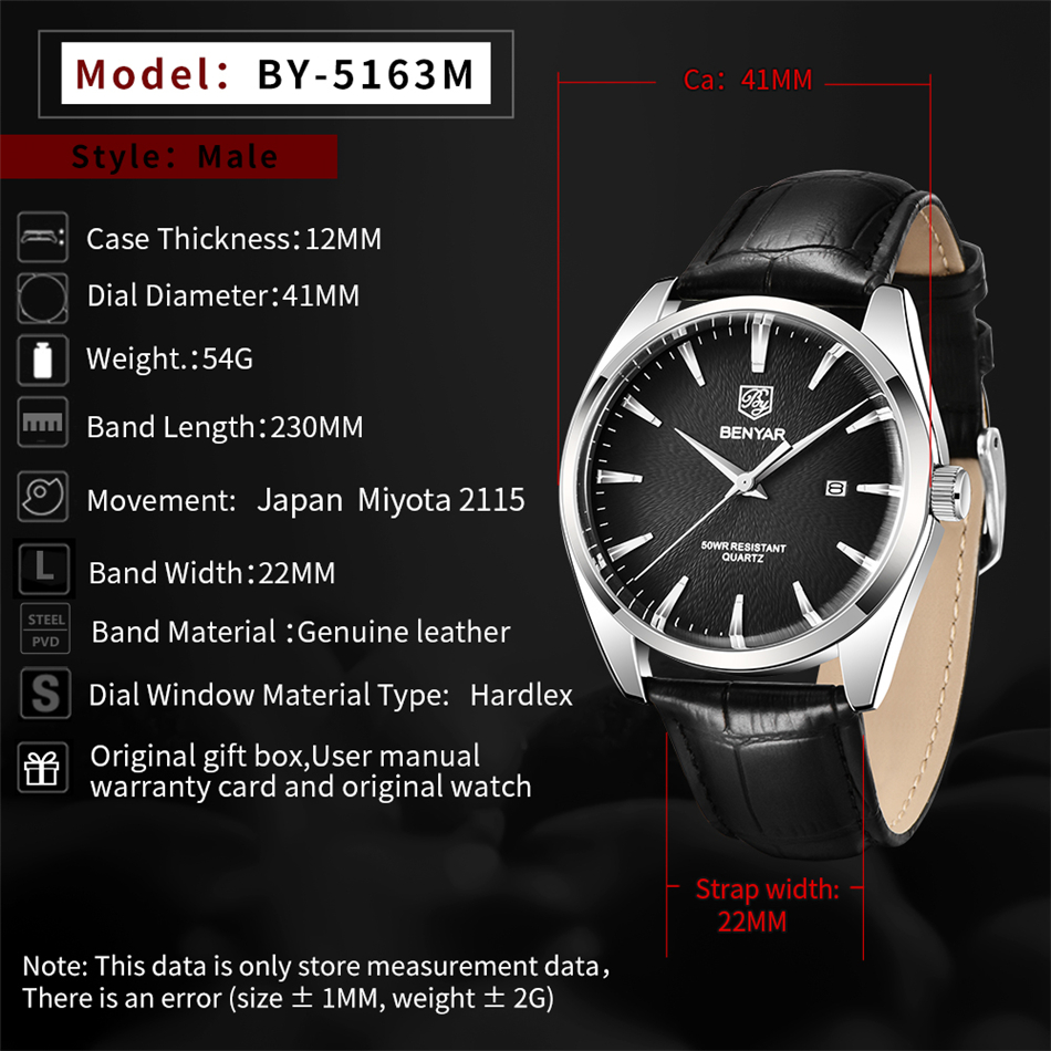 Benyar 5163 Top Brand Luxury M - огляд і ціна Luxury Watch Audemars Piguet