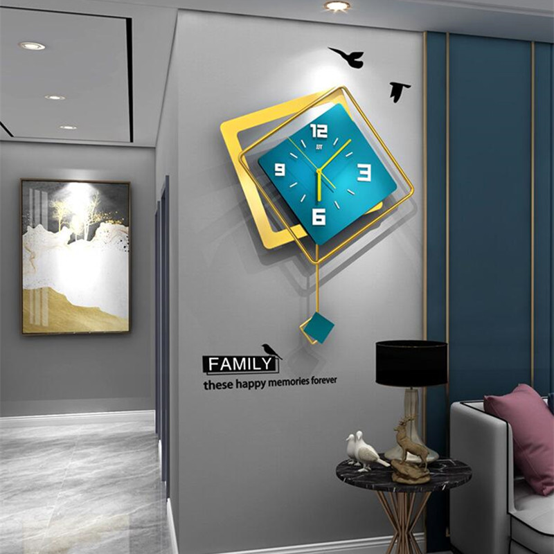3D Nordic square Swing Wall Cl - огляд і ціна Luxury Watch Europe