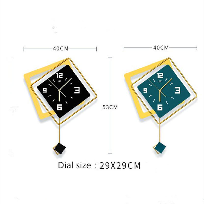 3D Nordic square Swing Wall Cl - огляд і ціна Luxury Watch Europe