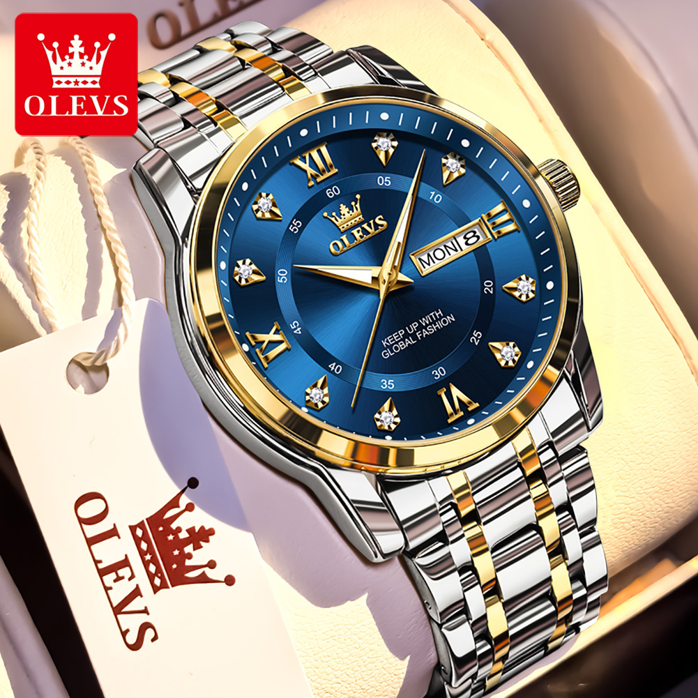 OLEVS Brand Fashion men's watc - огляд і ціна Luxury Watch Life