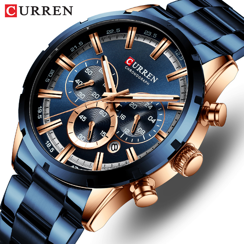 Curren Men's Watch Blue Dial S - огляд і ціна Luxury Watch Audemars Piguet