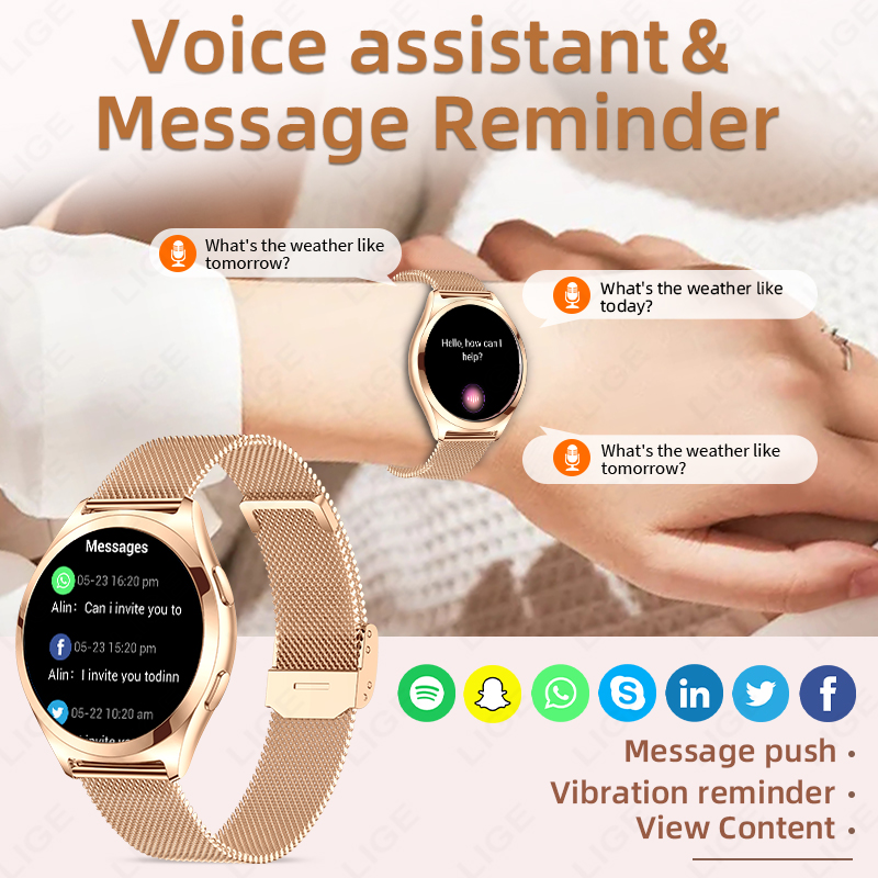 LIGE Luxury Smart Watch For Wo - огляд і ціна Luxury Watch In The World