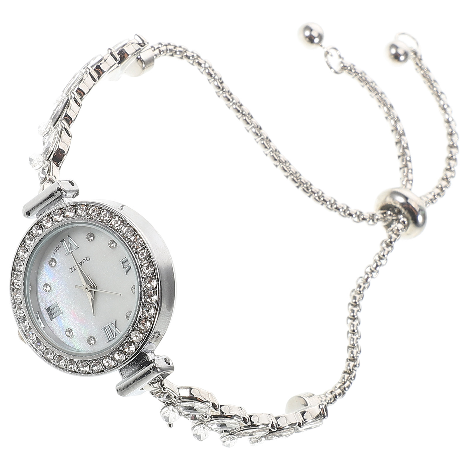 Rhinestone Quartz Watch Women  - огляд і ціна Luxury Watch White